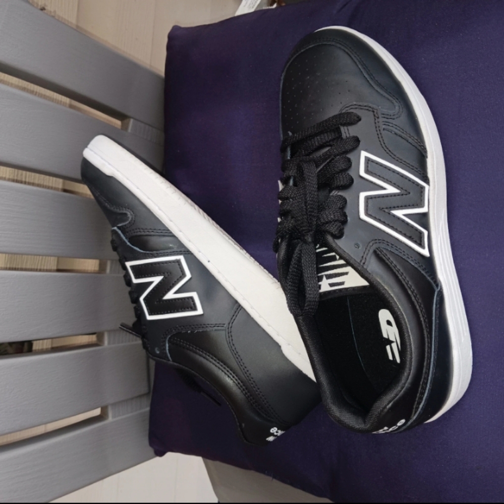 New Balance 480 Shoes black and white - Picture 2 of 5